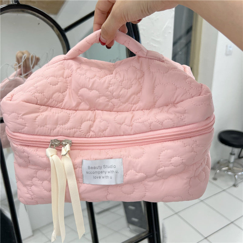 Pastel Flower Cosmetic Bag