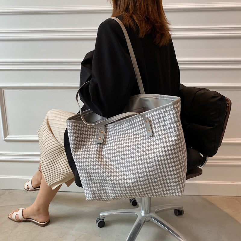 Houndstooth Shoulder Bag
