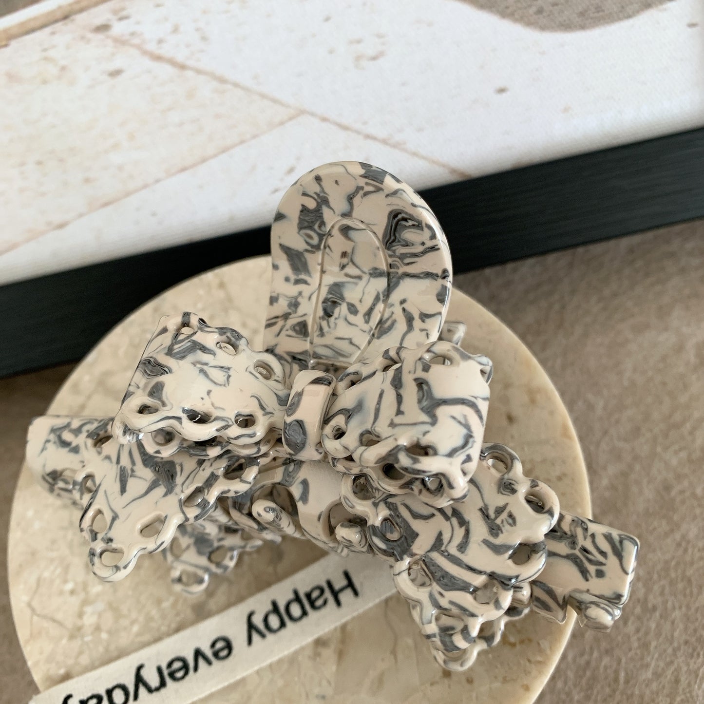 Coquette Lace Bow Claw Clip