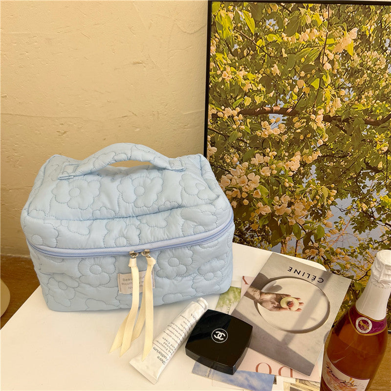 Pastel Flower Cosmetic Bag