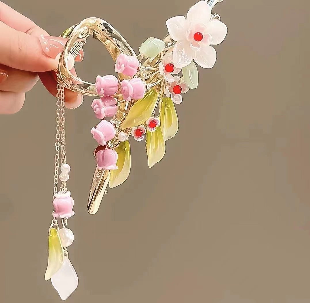 Flower Bouquet Claw Clip