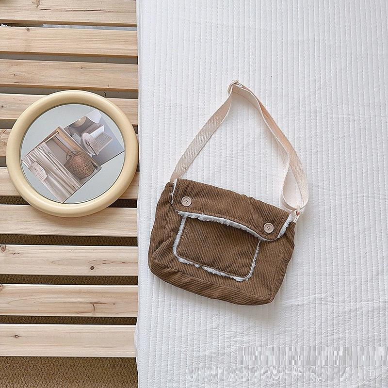 Corduroy Shoulder Bag