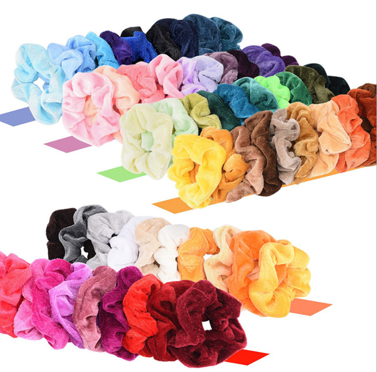Conjunto de 50 peças de scrunchies