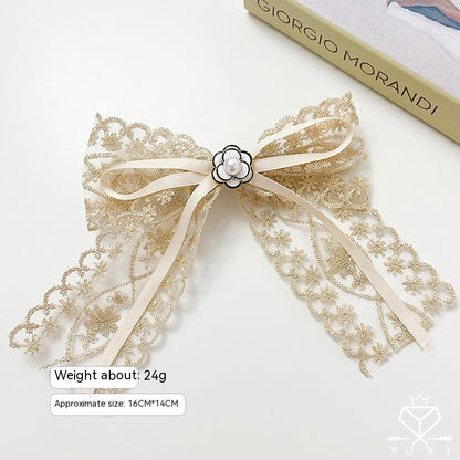 Lace Bow Hair Clip