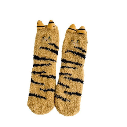 3D Cat Winter Socks