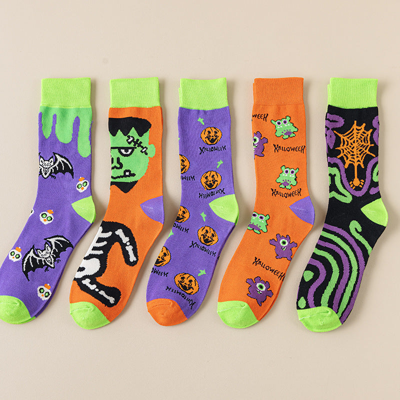 Halloween Neon Tube Socks