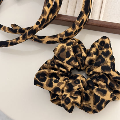 Big Leopard Print Scrunchie