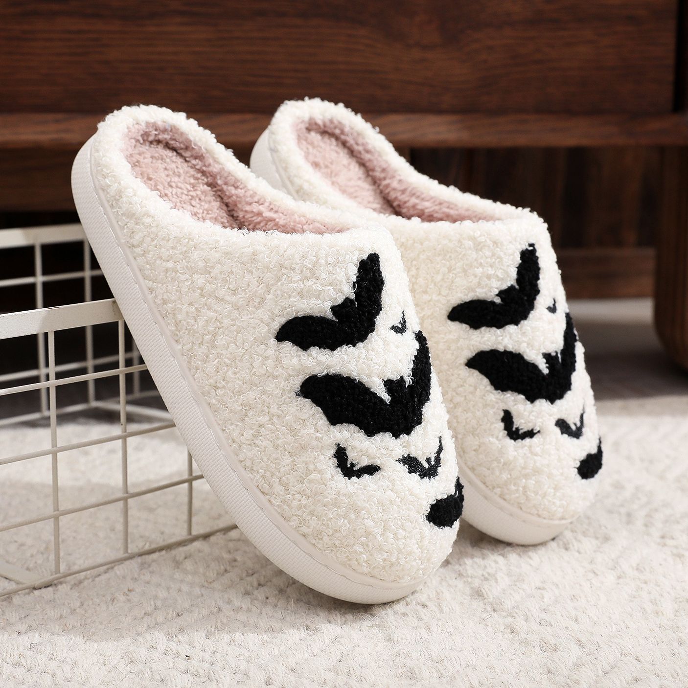 Halloween Bat Slippers