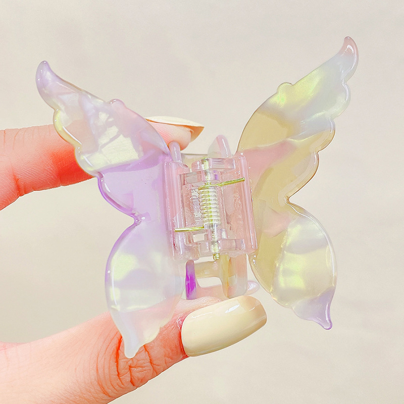 Marble Butterfly Claw Clip