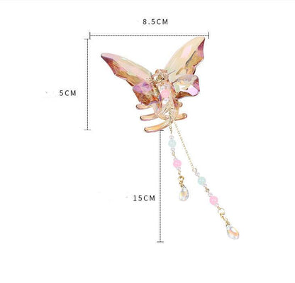 Holographic Butterfly Claw Clip