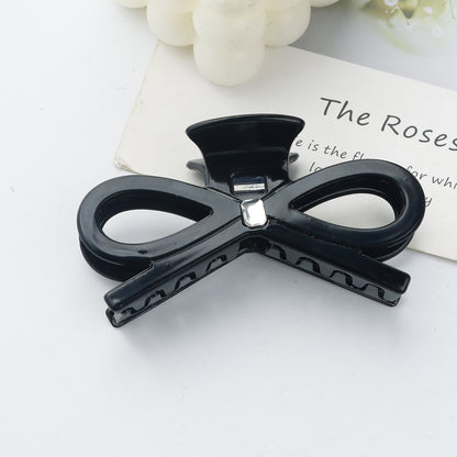 Rhinestone Bow Claw Clip