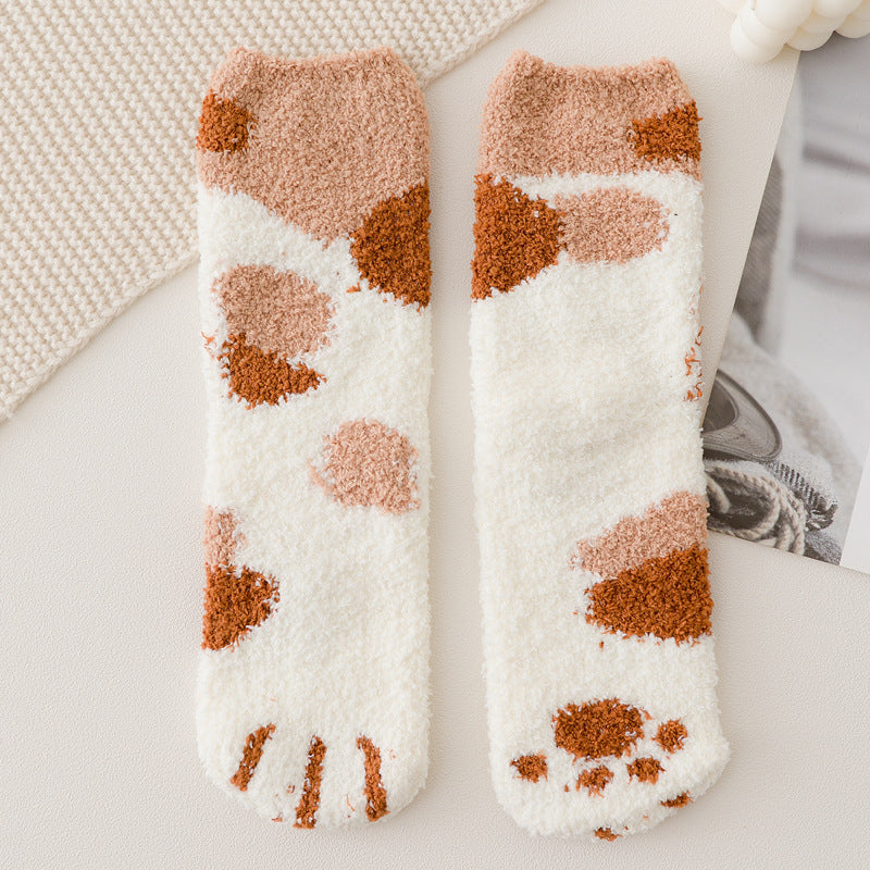 Cat Paw Fuzzy Socks