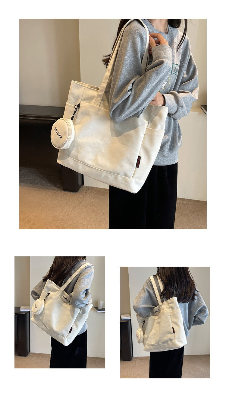 Commuter Tote Bag with Mini Purse