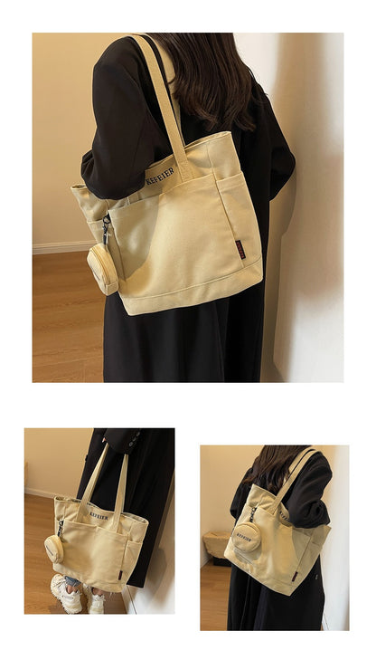 Commuter Tote Bag with Mini Purse