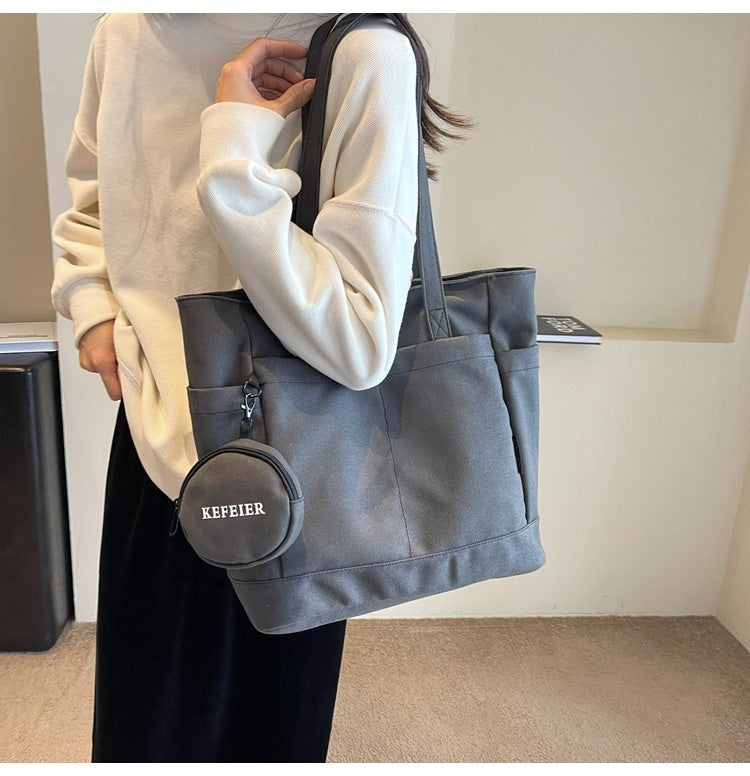 Commuter Tote Bag with Mini Purse