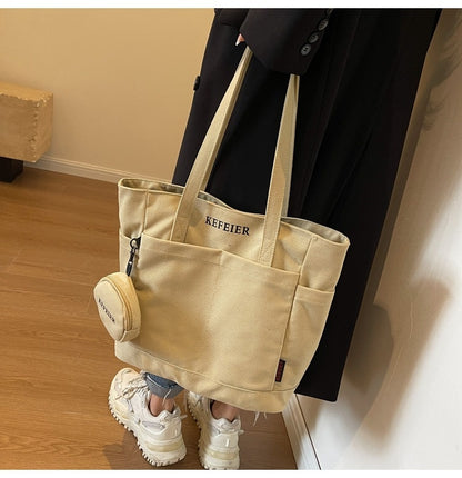 Commuter Tote Bag with Mini Purse