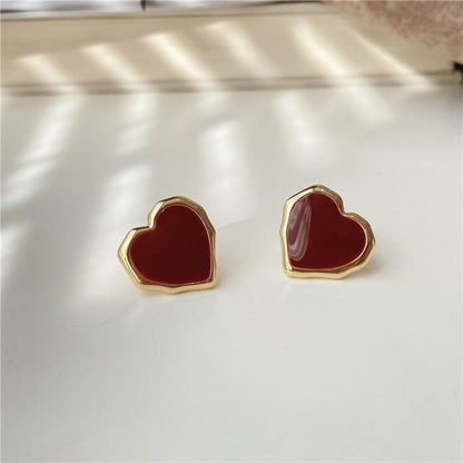 Red Heart Earrings