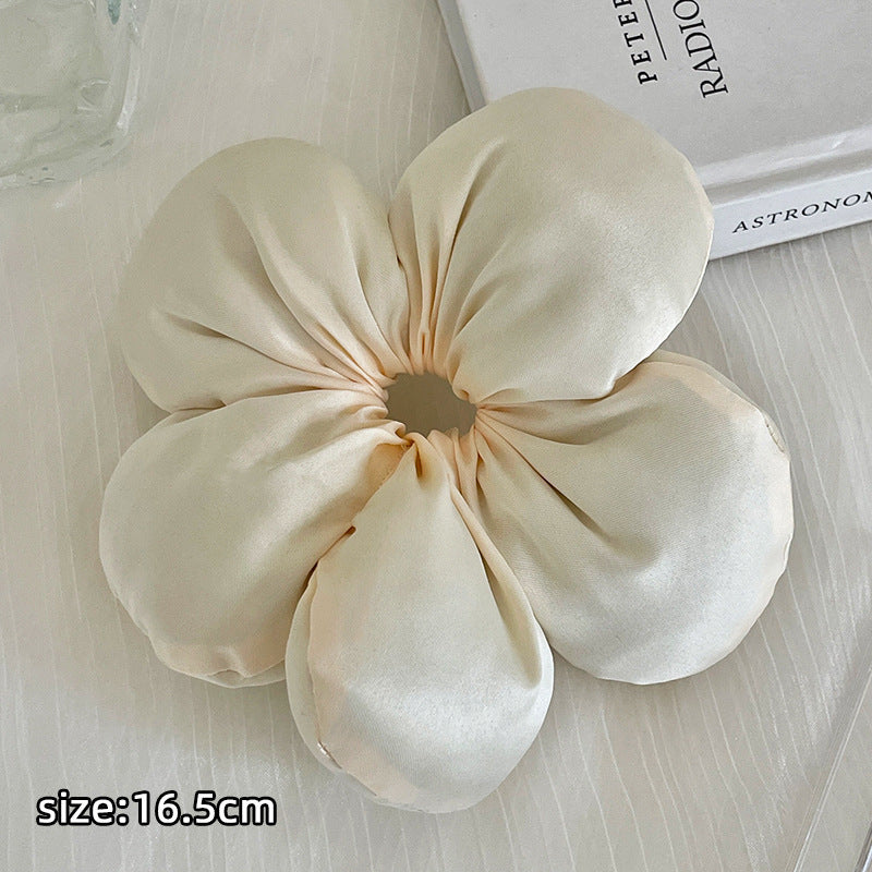 Flower Satin Scrunchie