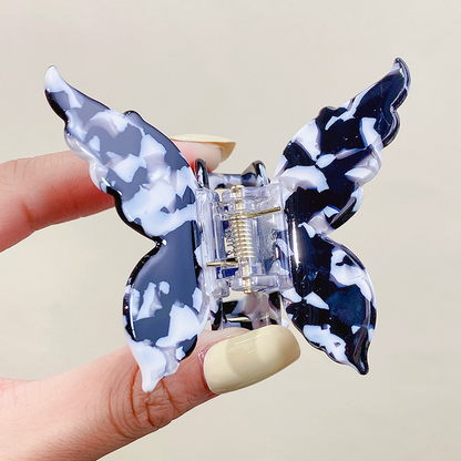 Marble Butterfly Claw Clip