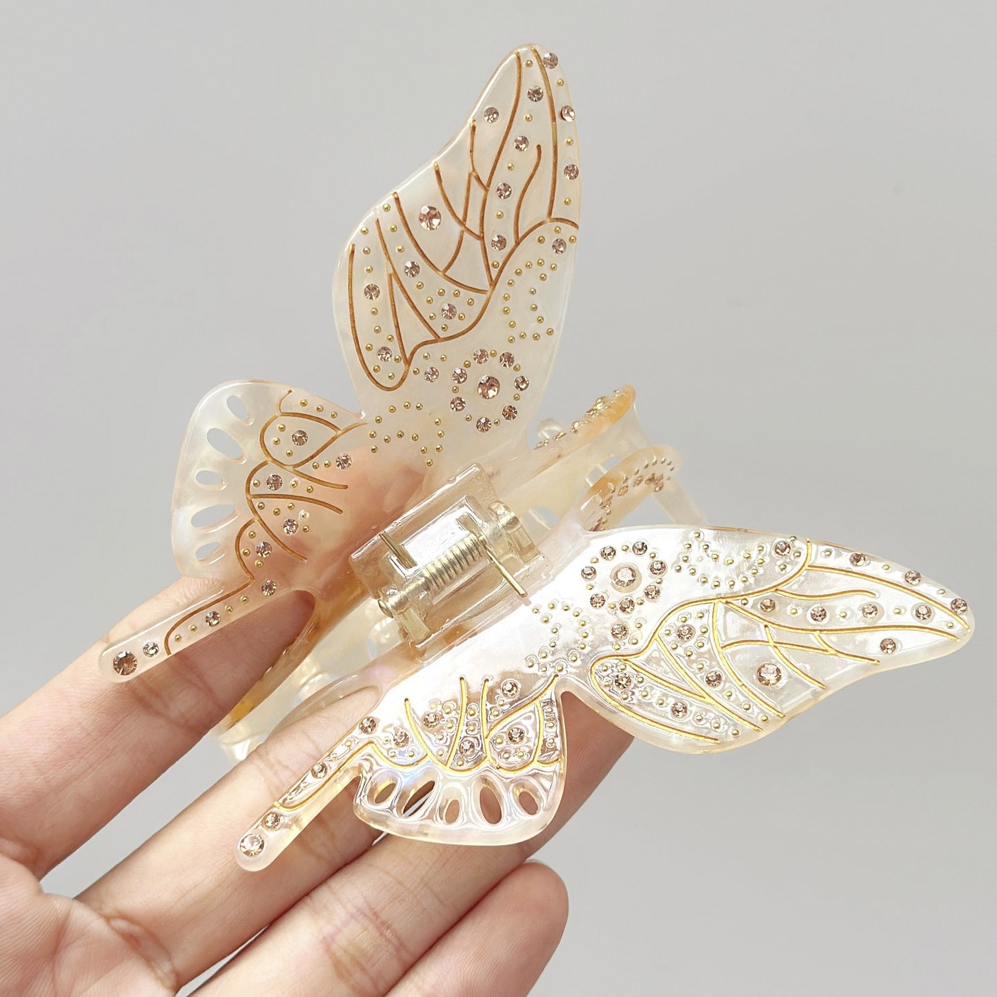 Rhinestone Fairy Butterfly Claw Clip