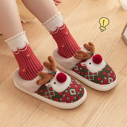 Christmas Elk Slippers