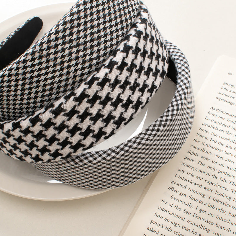 Houndstooth Thick Headband