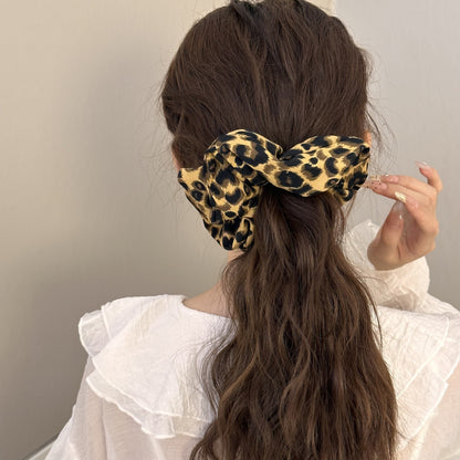 Big Leopard Print Scrunchie