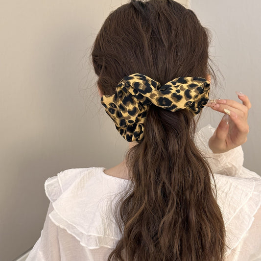 Big Leopard Print Scrunchie