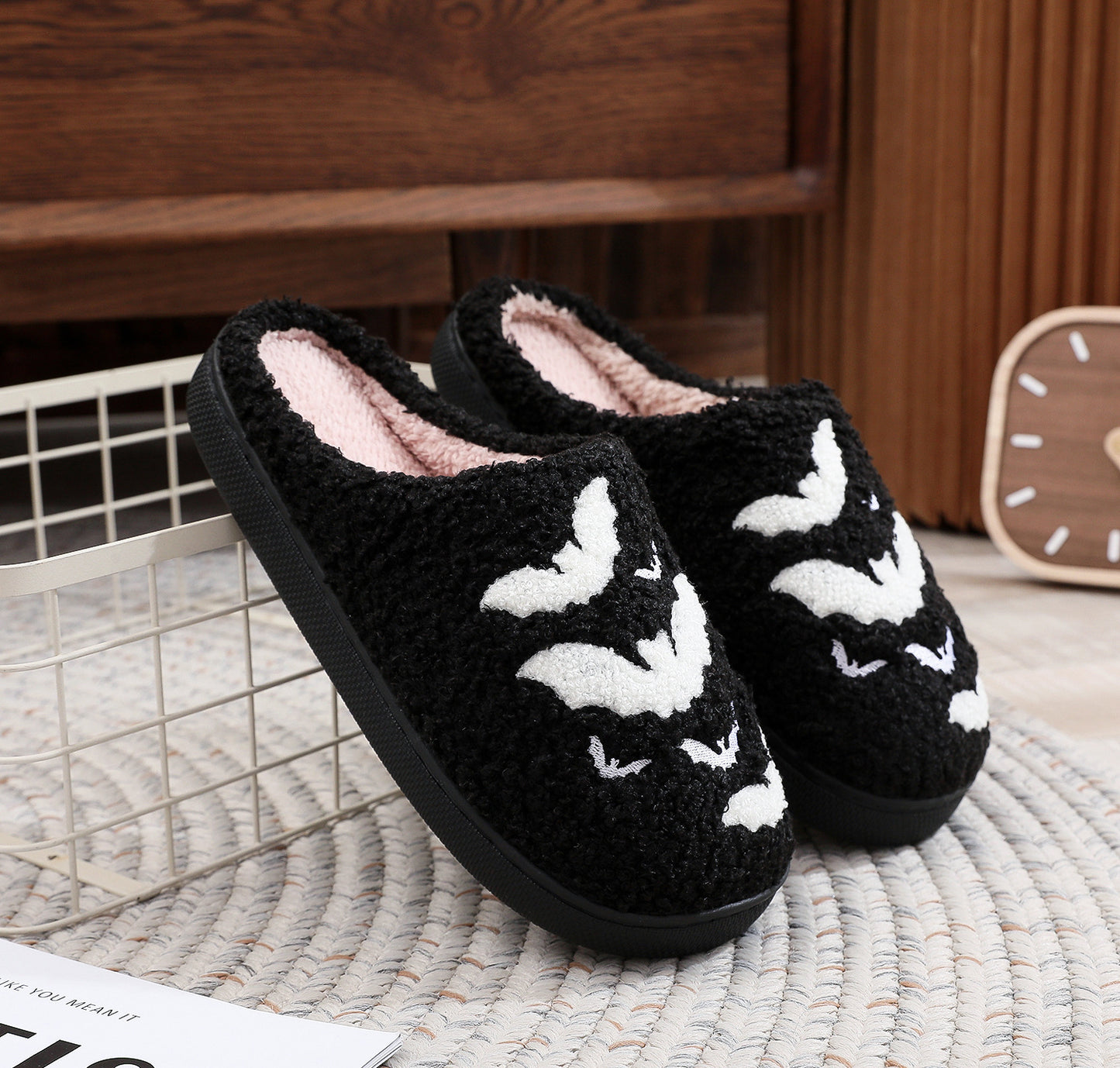 Halloween Bat Slippers