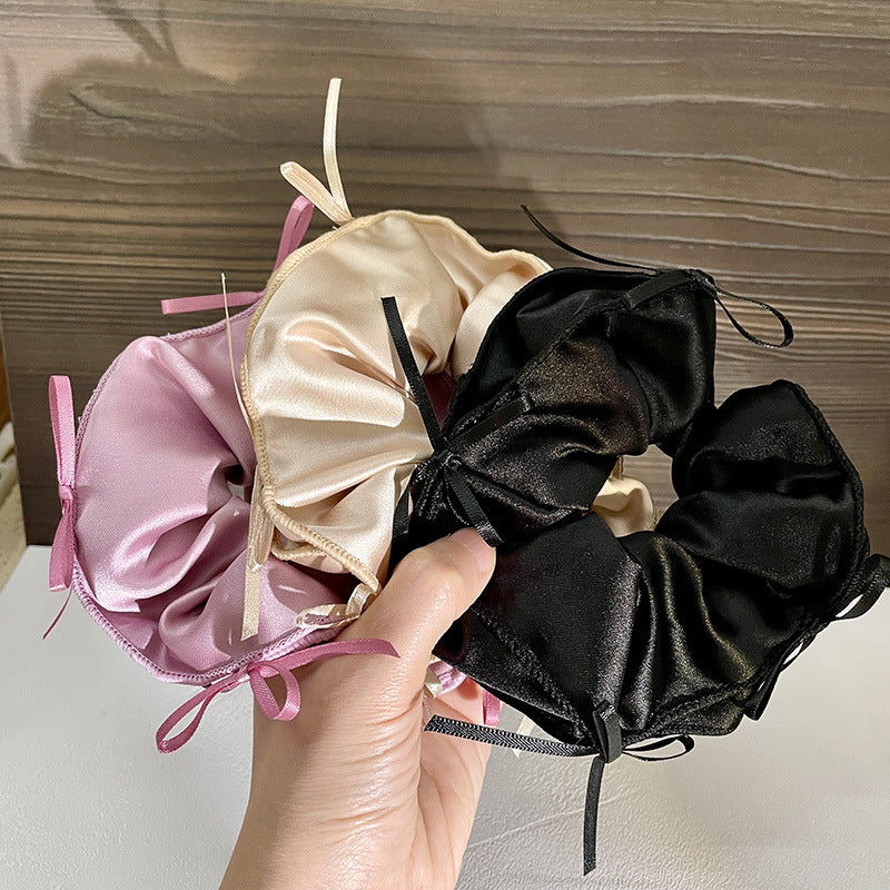 Bow Satin Scrunchies