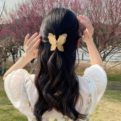 Gradient Butterfly Hair Claw Clip