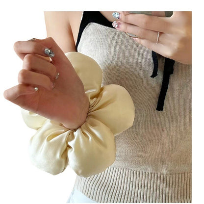 Flower Satin Scrunchie