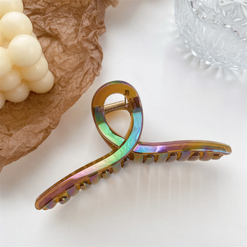 Colorful Iridescent Claw Clip