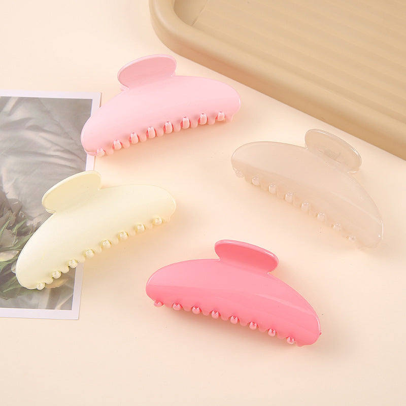 Pink & Cream Claw Clip Set