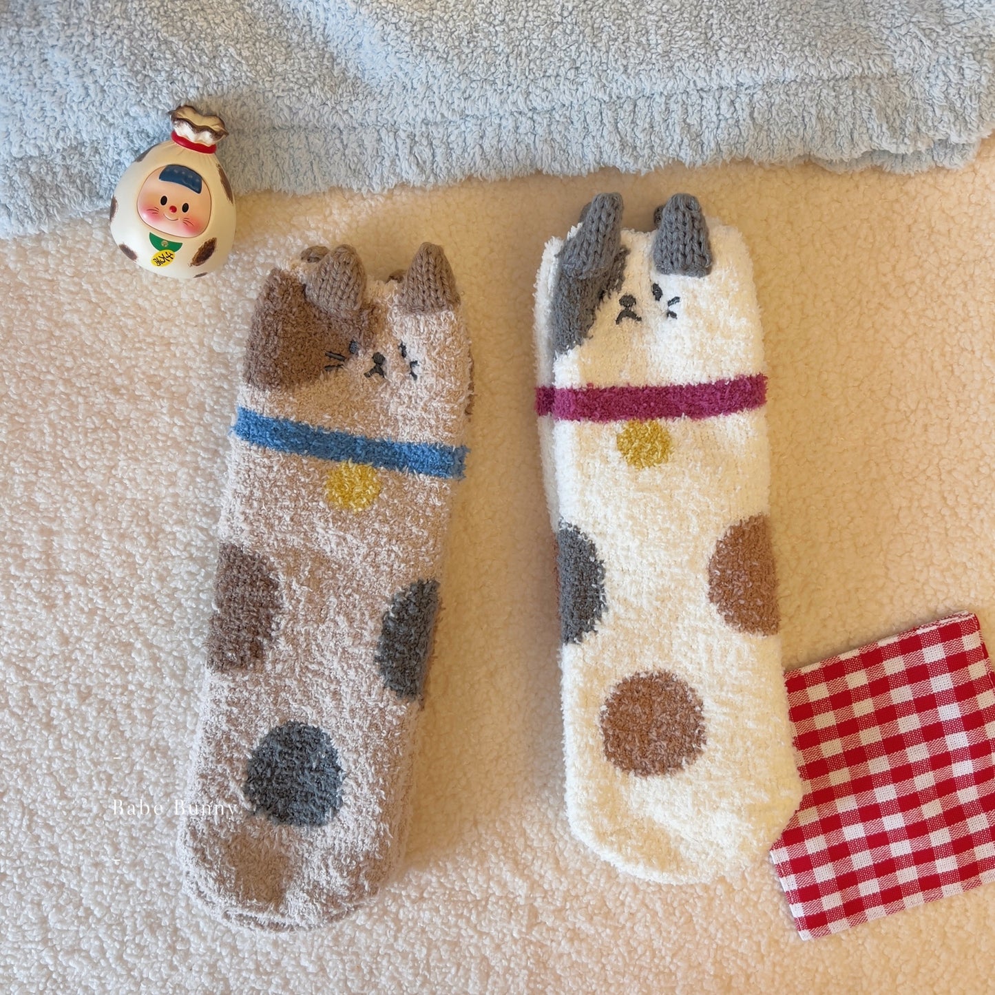 Plush Cat Socks