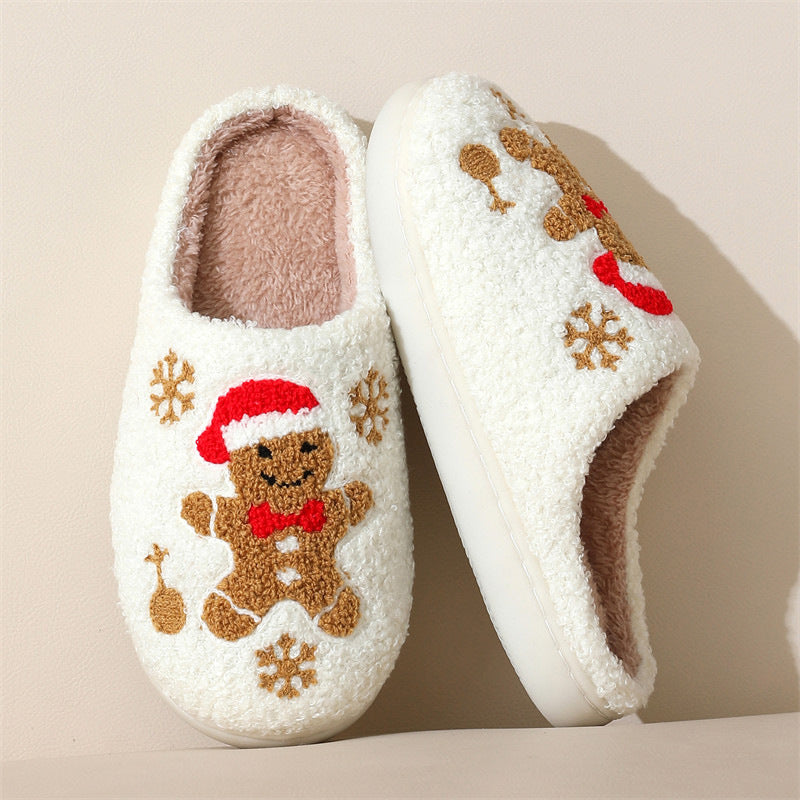 Christmas Gingerbread Slippers