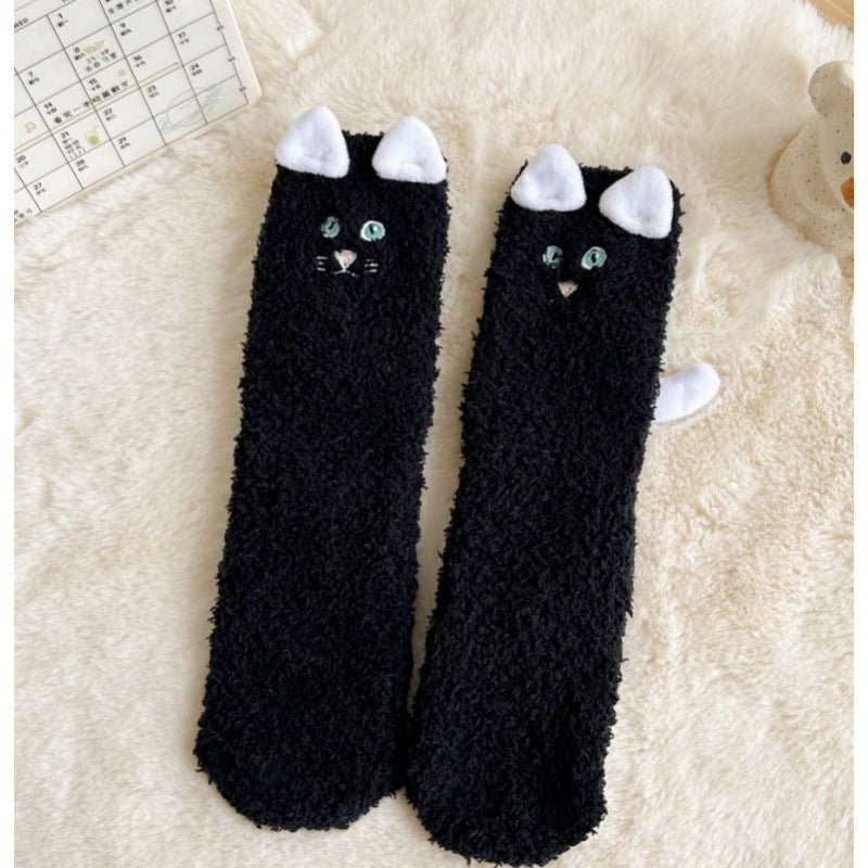 3D Cat Winter Socks