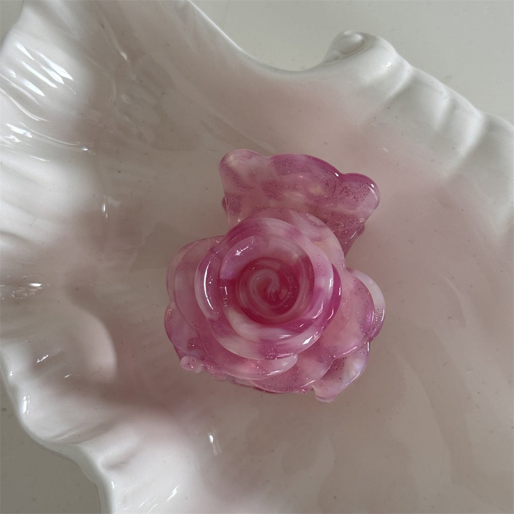 Rose Hair Claw Clip