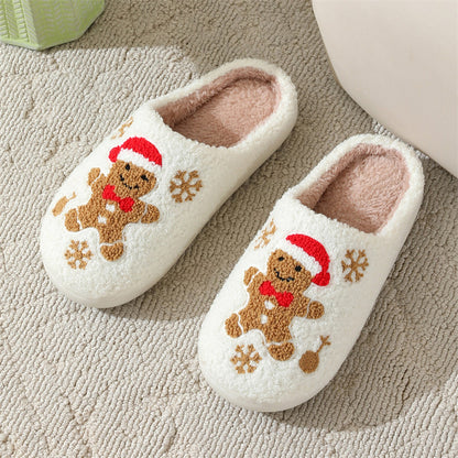 Christmas Gingerbread Slippers