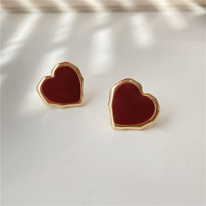 Red Heart Earrings