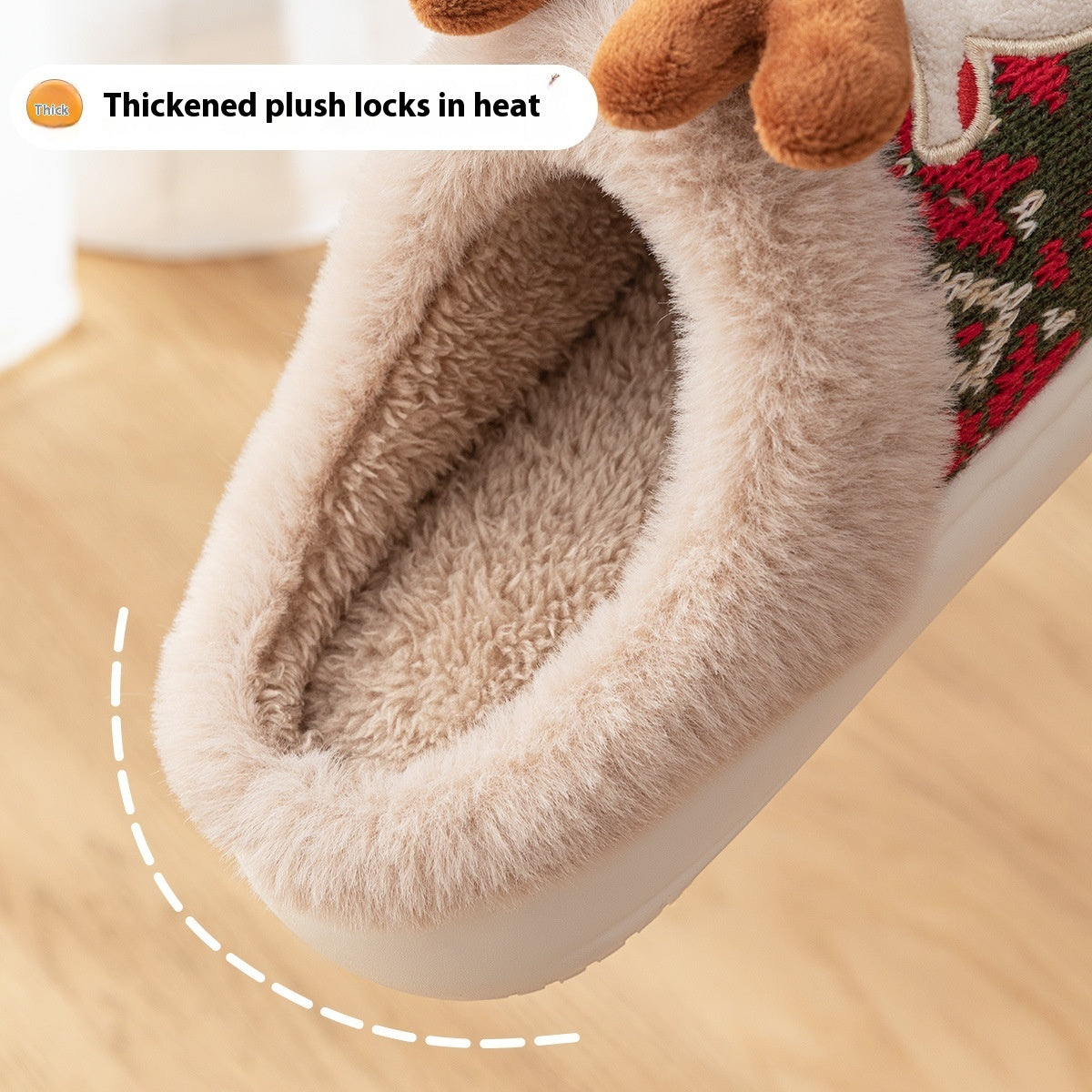 Christmas Elk Slippers