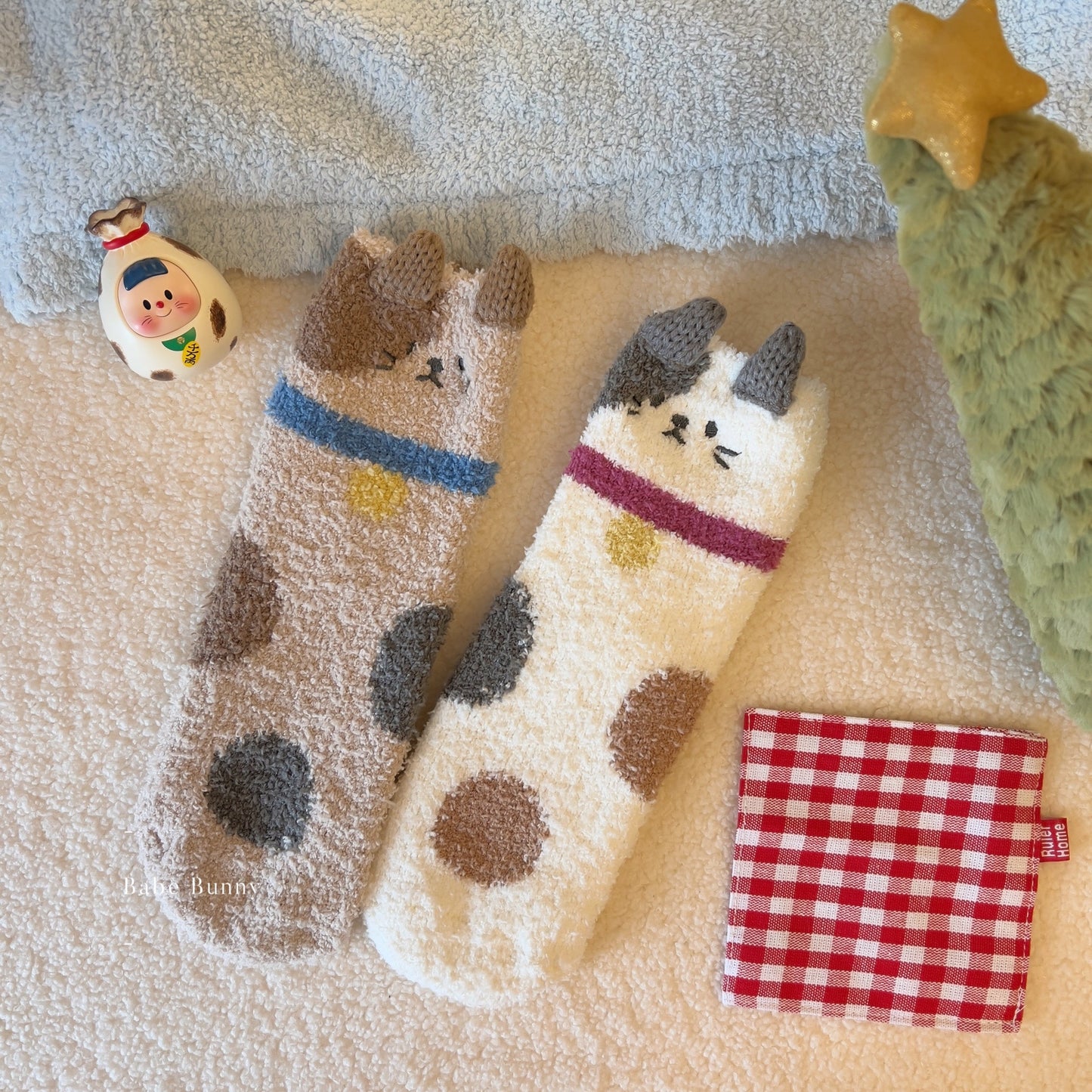 Plush Cat Socks