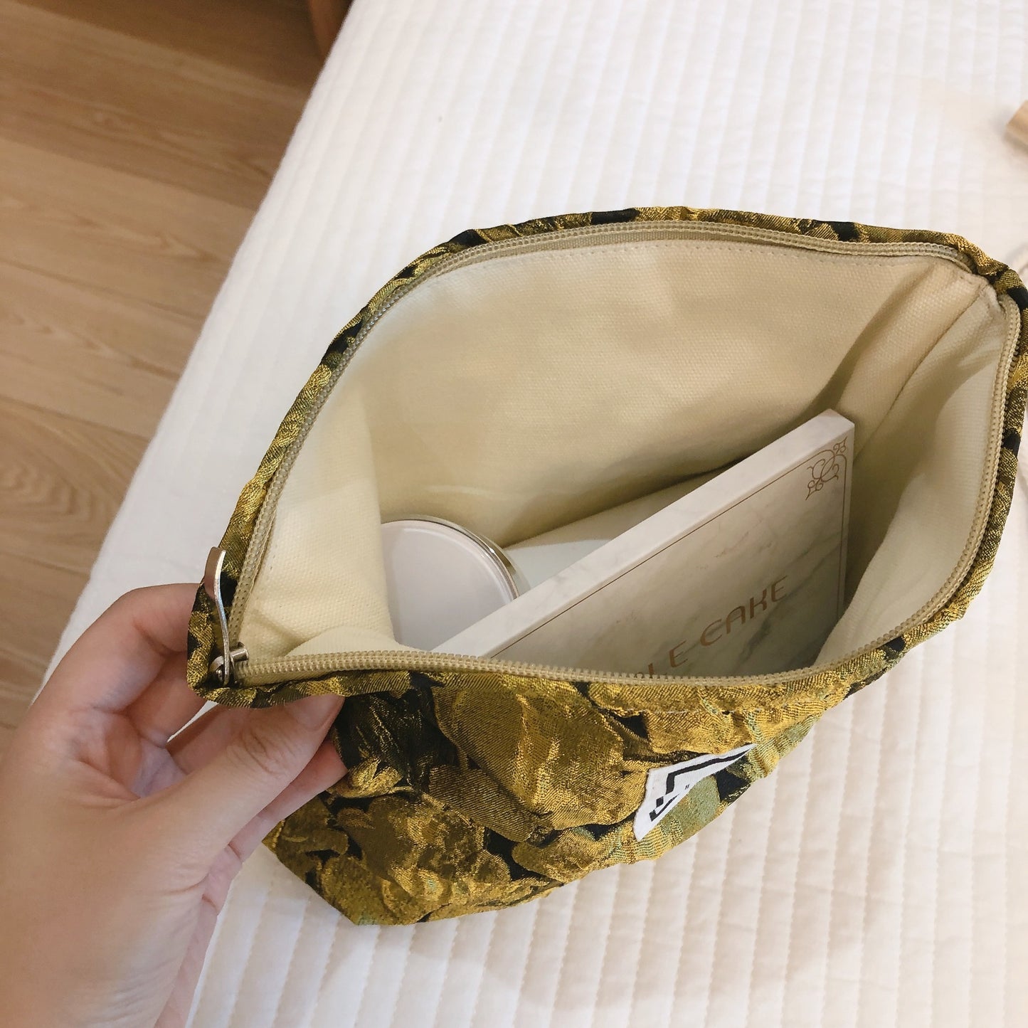Floral Cosmetic Pouch