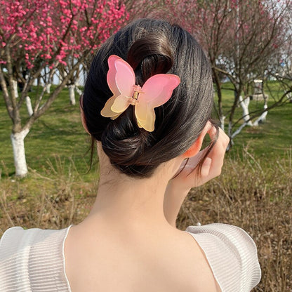 Gradient Butterfly Hair Claw Clip