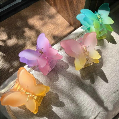 Gradient Butterfly Hair Claw Clip