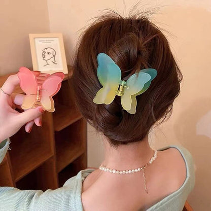 Gradient Butterfly Hair Claw Clip