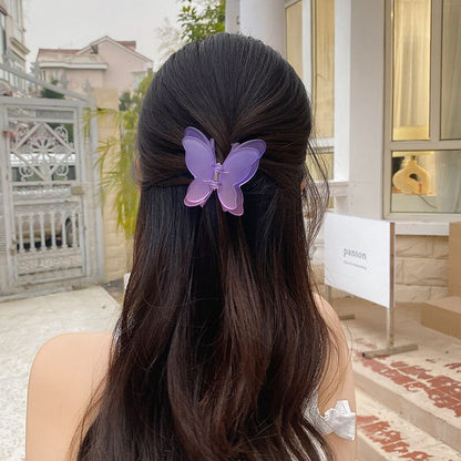 Gradient Butterfly Hair Claw Clip