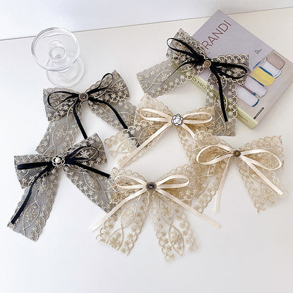 Lace Bow Hair Clip