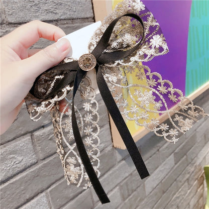 Lace Bow Hair Clip