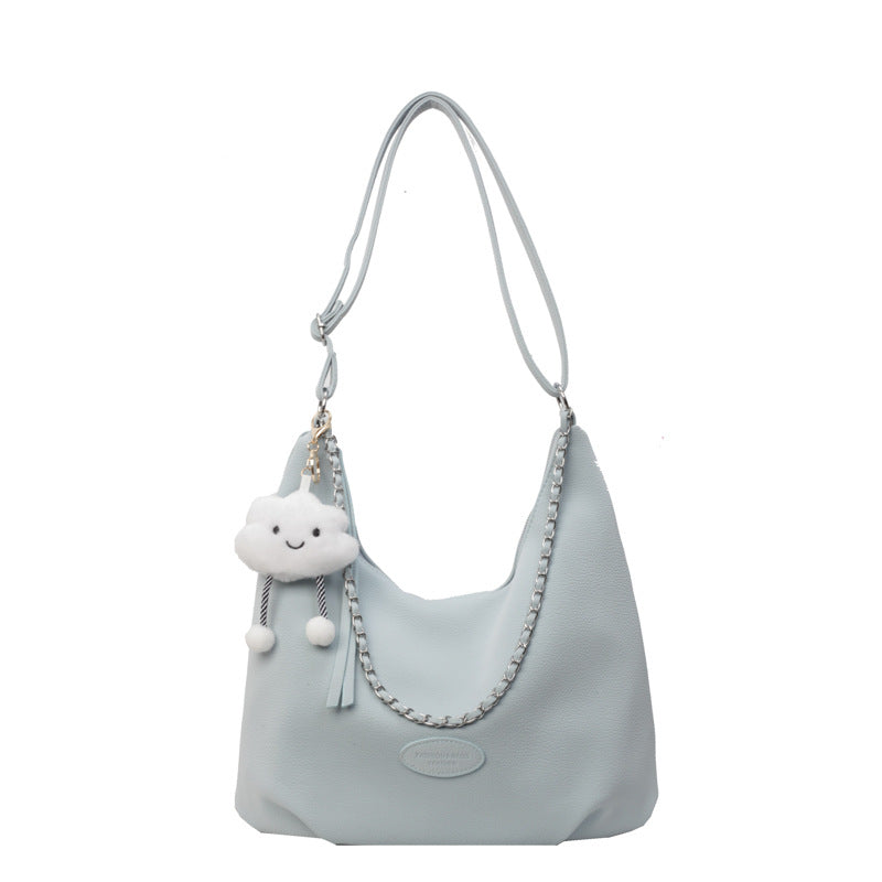 Pastel PU Leather Shoulder Bag